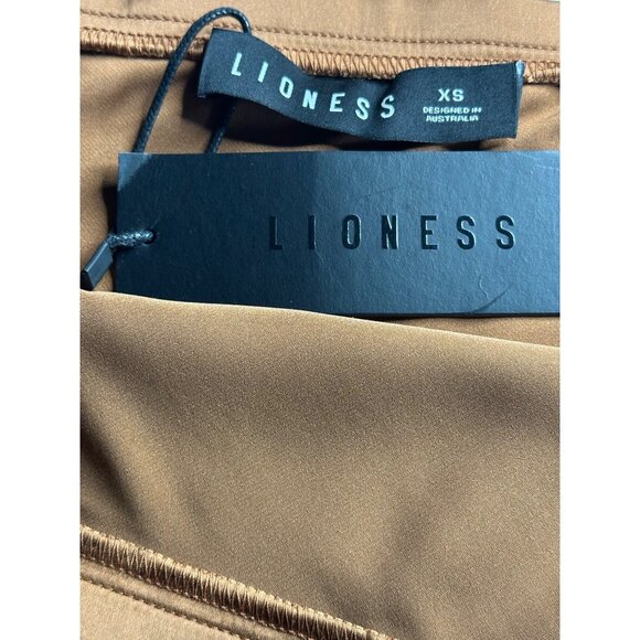 Lioness Shoreline Midi Skirt in Umber Xsmall New Womens Satin - Picture 11 of 15